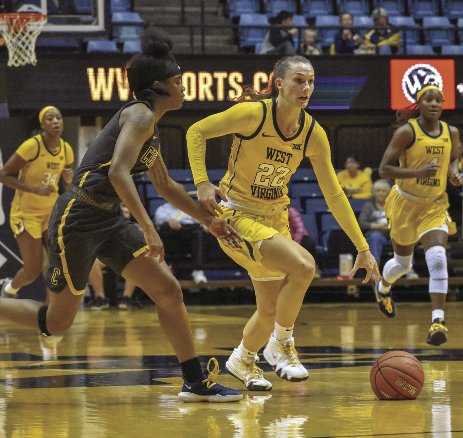 katrina pardee during the coppin state game